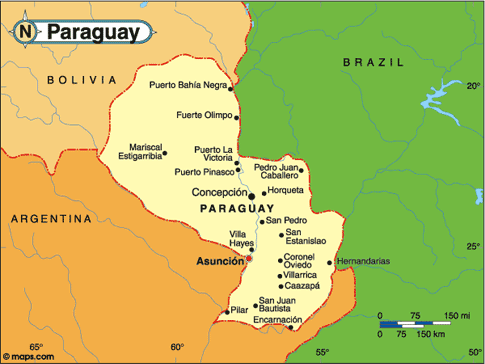 Paraguay Map