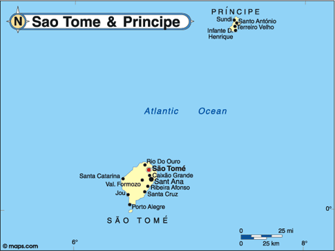 Sao Tome & Principe Map