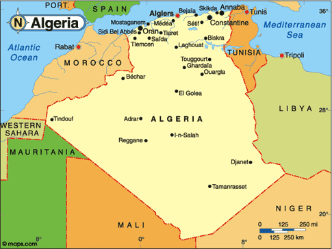 What is the capital city of Algeria?