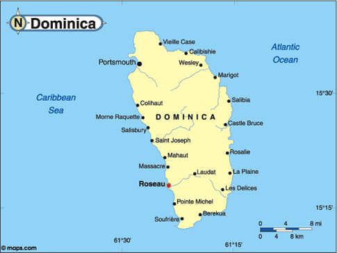 Dominica Map