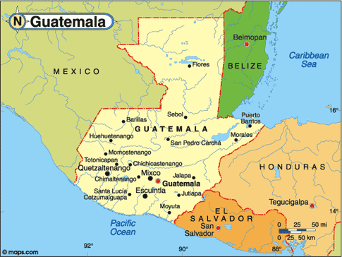 Guatemala Map