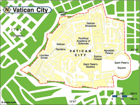 Holy See Map