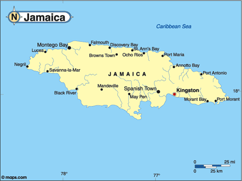 Jamaica Map